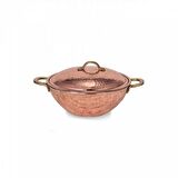 Turna Bakır 25 cm Wok Tava