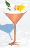 Turna Bakır Martini Kadeh Düz 250 Ml Skoç Turna0459-4