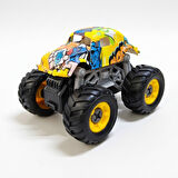 Monster Truck Sök Tak Grafitti Sürtmeli Master Araba Sarı