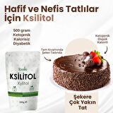 Fibrelle Ksilitol 500 g 1 paket Keto /Ketojenik / Vegan diyete uygundur.
