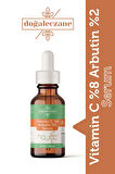 Yüksek Cilt Koruma Vitamin C %8 Alpha Arbutin %2 serum 30 ml.