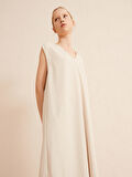 Bej Regular Fit  Elbise