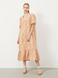 Bej Oversize Pamuklu Elbise