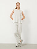 Gri Regular Fit Pamuklu Pantolon