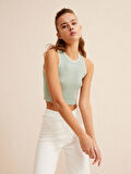 Mavi Slim Fit Pamuklu Atlet