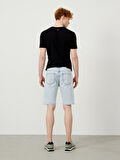 Mavi Regular Fit Pamuklu Denim Şort