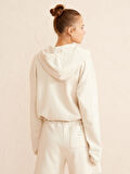 Bej Oversize Pamuklu Sweatshirt
