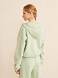 Mavi Oversize Pamuklu Sweatshirt