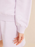 Lila Big Oversize Pamuklu Sweatshirt