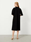 Siyah Regular Fit  Elbise