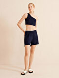 Lacivert Regular Fit Pamuklu Atlet