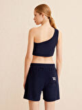 Lacivert Regular Fit Pamuklu Atlet