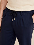 Lacivert Slim Fit Pamuklu Sweat Pantolon