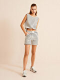 Lacivert Regular Fit Pamuklu Şort