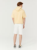 Ekru Regular Fit Pamuklu Sweat Pantolon