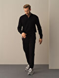 Xint Siyah Basic Sweat Pantolon