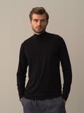 Xint Siyah Slim Fit Modal Basic Tişört