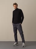 Xint Siyah Slim Fit Modal Basic Tişört