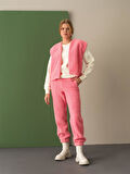 Xint Pembe Oversize Kuzu Yelek