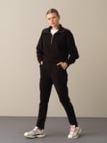 Xint Siyah Regular Fit Sweat Pantolon