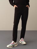 Xint Siyah Regular Fit Sweat Pantolon