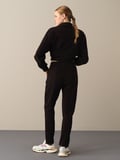 Xint Siyah Regular Fit Sweat Pantolon