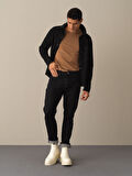 Xint Siyah Pamuklu Slim Fit Denim Pantolon