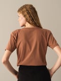 Xint Camel Regular Fit Vatkalı Tişört