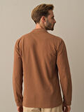 Xint Camel Polo Yaka Fit Basic Tişört