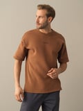 Xint Camel Oversize Baskılı Sweatshirt