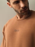 Xint Camel Oversize Baskılı Sweatshirt