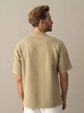Xint Yeşil Oversize Baskılı Sweatshirt