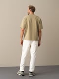 Xint Yeşil Oversize Baskılı Sweatshirt