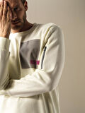 Xint Ekru Regular Fit Baskılı Sweatshirt