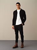 Xint Siyah Regular Fit Hırka