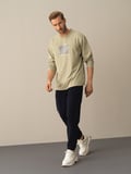 Xint Yeşil Regular Fit Baskılı Tişört