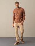 Xint Camel %100 Pamuk Regular Fit Tişört