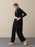 Xint Lacivert Oversize Triko Pantolon