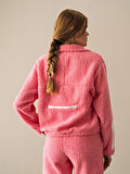 Xint Pembe Oversize Polar Sweatmont