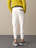 Xint Beyaz Pamuklu Jogger Pantolon