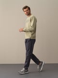 Xint Yeşil Slim Fit Baskılı Sweatshirt