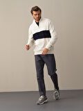 Xint Ekru Regular Fit Sweatshirt