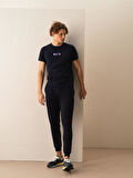 Lacivert Slim Fit Pamuklu Tişört