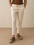 Taş Rengi Regular Fit Pamuklu Pantolon