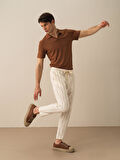 Taş Rengi Regular Fit Pamuklu Pantolon