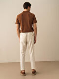 Taş Rengi Regular Fit Pamuklu Pantolon