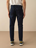 Lacivert Slim Fit Pamuklu Denim Pantolon
