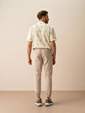 Taş Rengi Slim Fit Pamuklu Pantolon