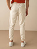 Ekru Regular Fit Pamuklu Sweat Pantolon