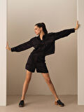 Siyah Oversize  Şort